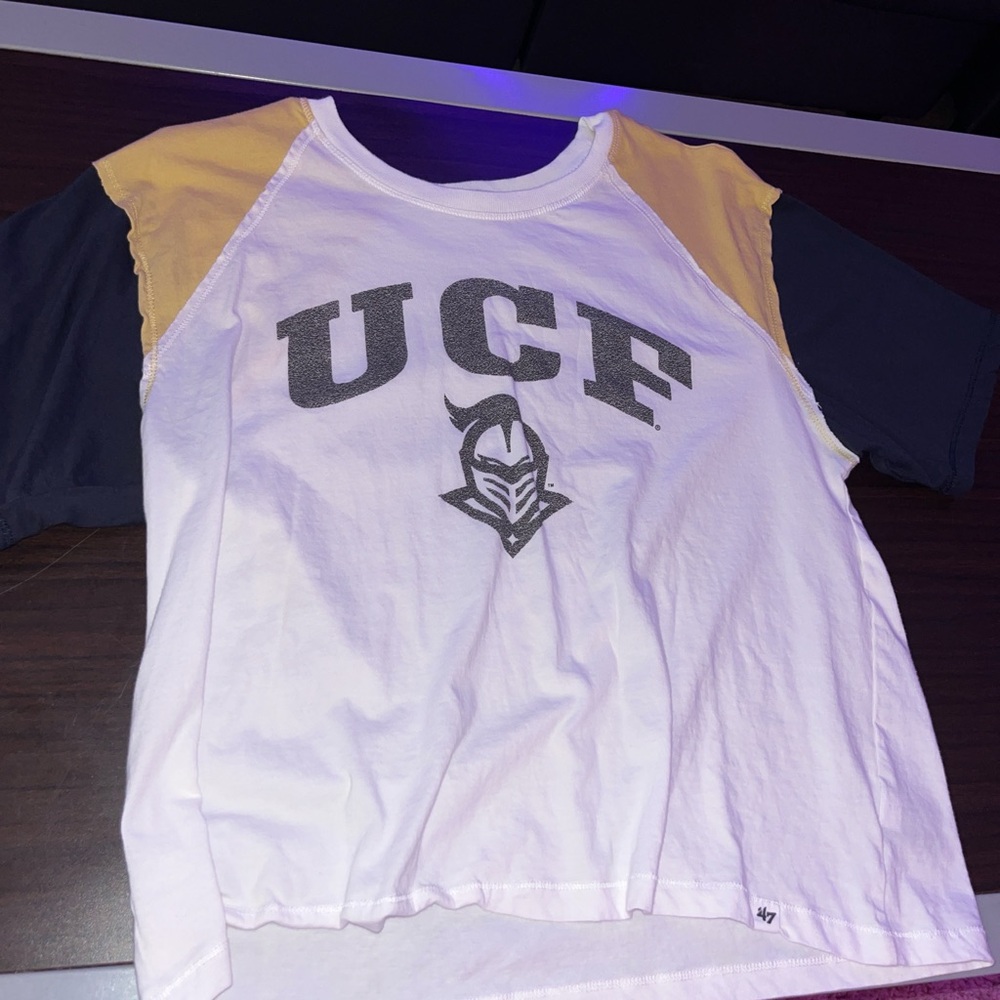 UCF Women's Short Sleeve Tee - White and Navy